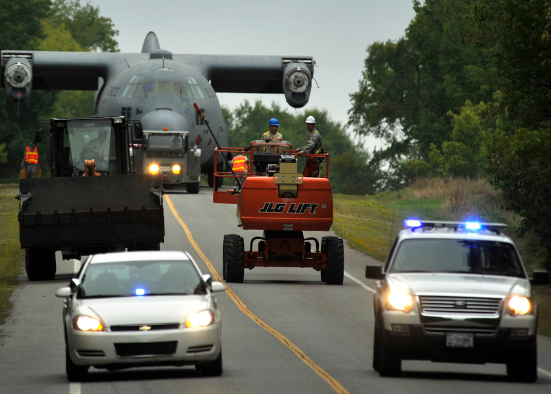 Illustration for article titled Behold the Weird Glory of Airplanes Driving on Roads